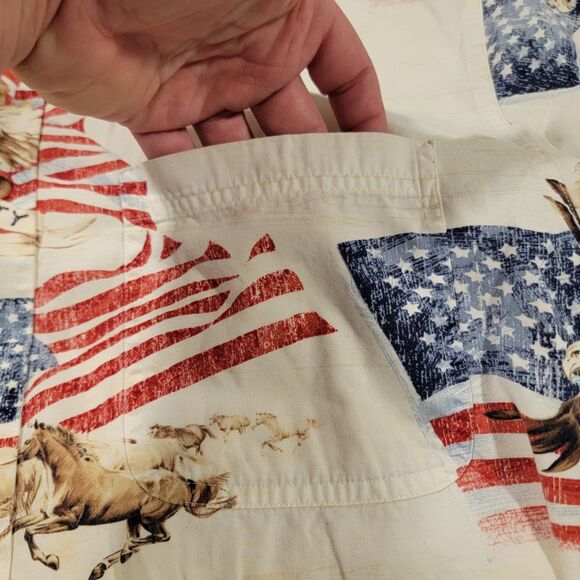 Men's Large Bit and Bridle Country Western Button Down - Picture 8 of 9